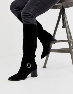 slouch calf boots