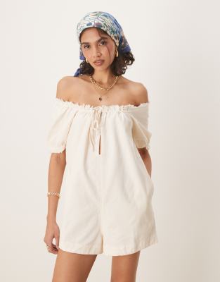 Free People Daisy Denim Babydoll Romper