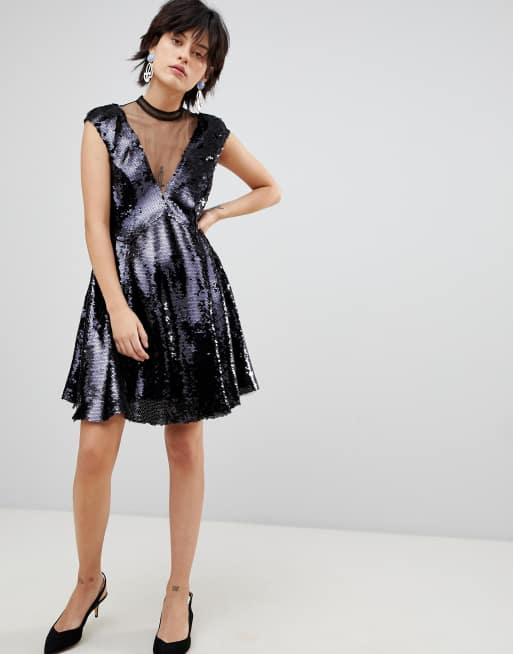 Free People Dance Till Dawn Ombre Sequined Dress