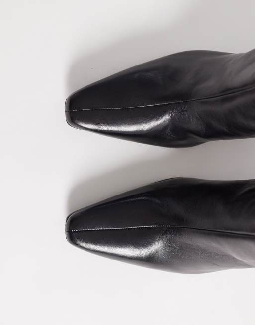 Free People Date Night knee high leather boots in black , 4 of 4