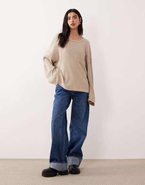 Free People – Dawson – Kamiennobeżowy top o waflowej fakturze z ozdobną kieszenią - view 1