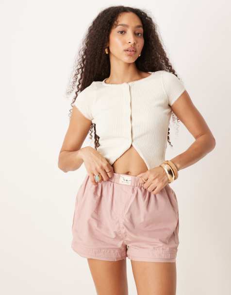 Free People – Day to Day – Dimrosa, avslappnade boxershorts - view 1