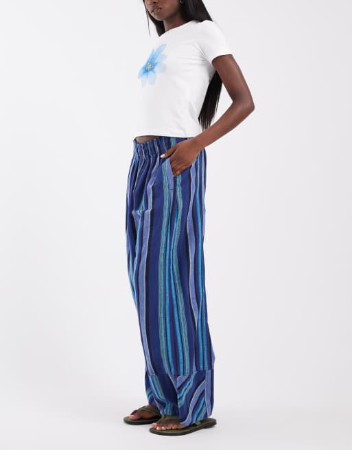 Free People – Day's End Solar – Marinblå, mjuka byxor i bomullsmix, 2 av 5