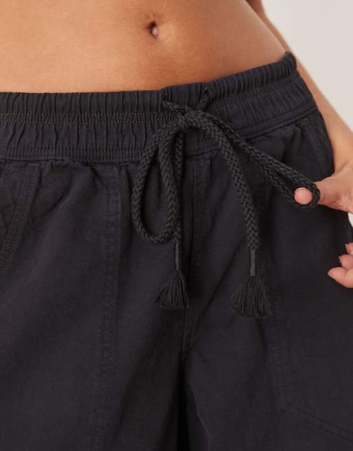 Free People - Days End - Sorte bukser i hørlook, 2 af 5
