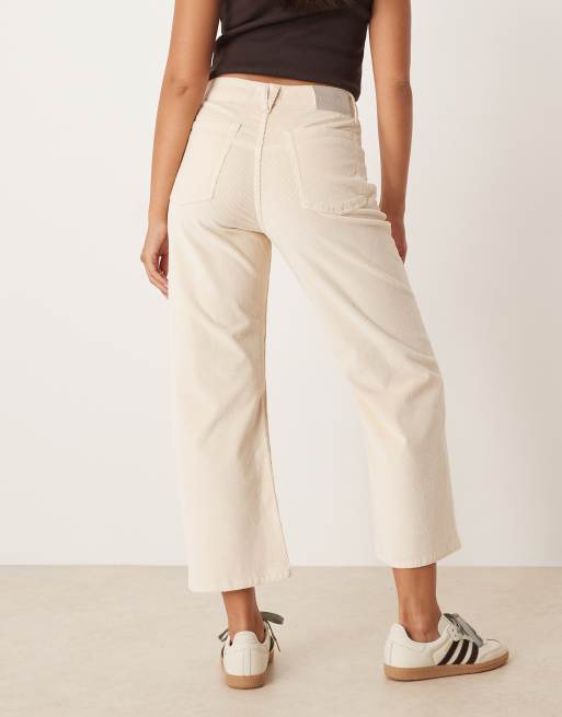 Free People Deep trance cord pants in white, 5 of 5