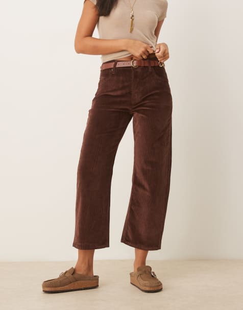 Free People Deep Trance corduroy pants in brown - view 1