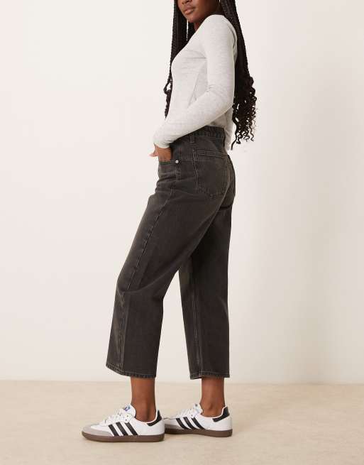 Free People - Deep Trance - Jean boyfriend à taille basse - Noir délavé, 2 de 5