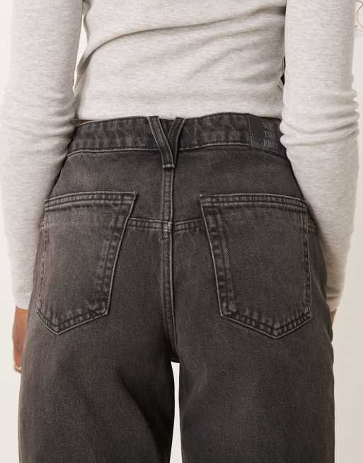 Free People - Deep Trance - Jean boyfriend à taille basse - Noir délavé, 5 de 5