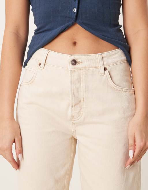 Free People Deep Trance low rise boyfriend jeans in ecru, 5 of 5