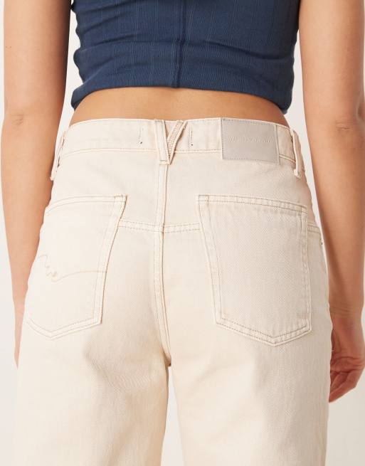 Free People deep trance low rise boyfriend jeans in ecru, 4 of 5