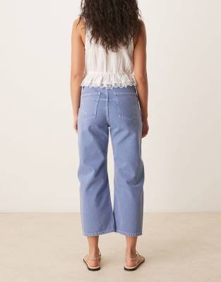 FREE PEOPLE DEEP TRANCE MID RISE STRAIGHT LEG JEANS 
