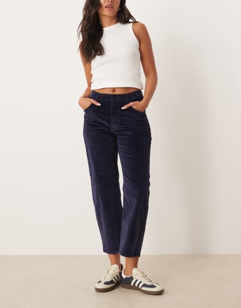 Free People - Deep Trance - Pantalon en velours côtelé- Bleu profond - view 1
