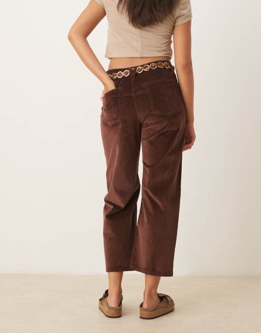 Free People - Deep Trance - Pantalon en velours côtelé- Marron, 2 de 5