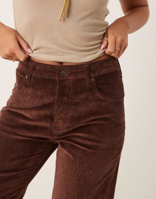 Free People - Deep Trance - Pantalon en velours côtelé- Marron, 5 de 5