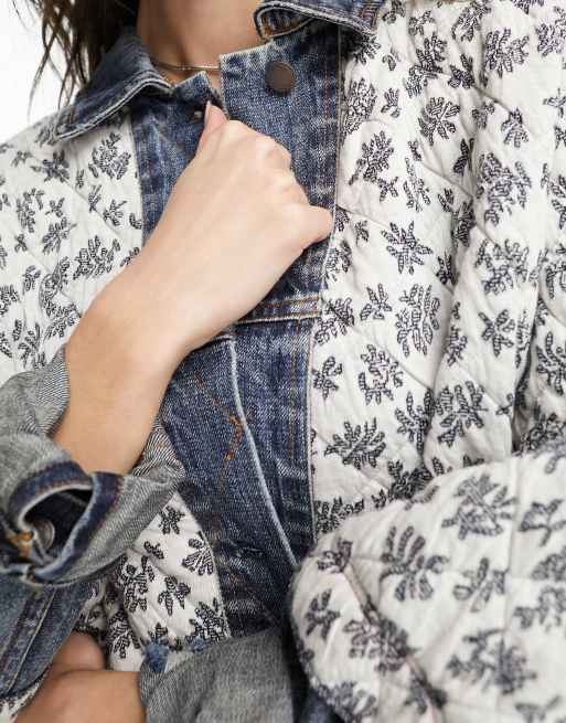 Ditsy denim jacket free hot sale people