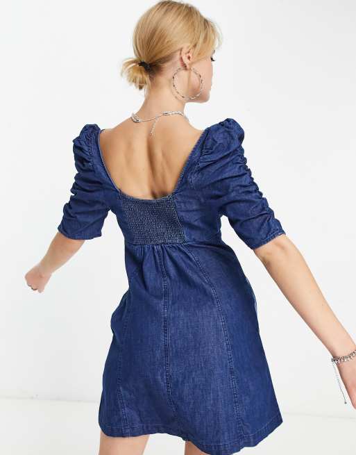 long beach bridesmaid dresses Sexy A Line V Neck Light Blue Chiffon Beach Bridesmaid Dresses,BD24062 –  luladress main image 1