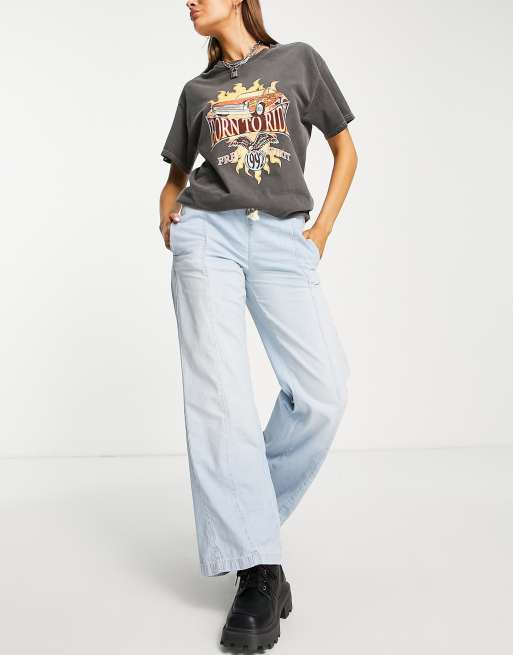 Free people sale wide leg sweatpants