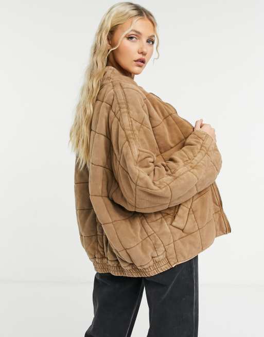 Tan puffy outlet jacket