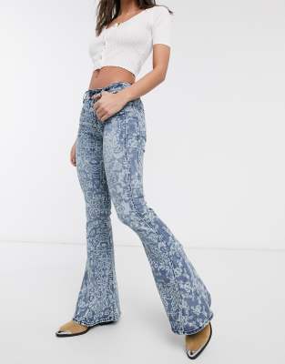 Free People Dream Lover flared jeans-Blue