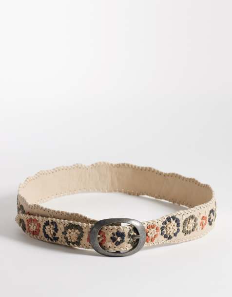 Free People dreaming raffia belt in natural - view 1