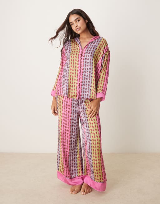 Free People – Dreamy Days – Pyjama aus mehrfarbigem Satin, 2 von 4