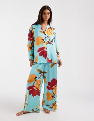 Free People - Dreamy Days - Pyjama mit Blütenmuster-Bunt