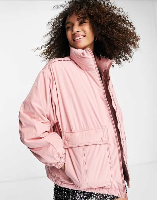 Free people shop pink coat