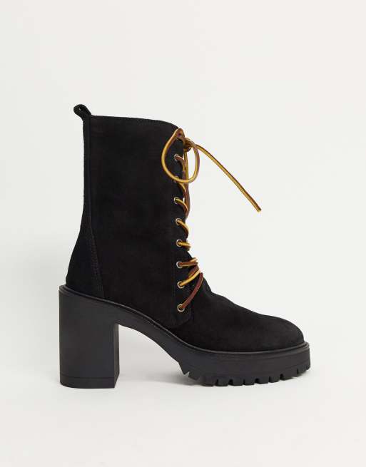 The Dylan Lace-Up Boots by Free People - Black – THE SKINNY