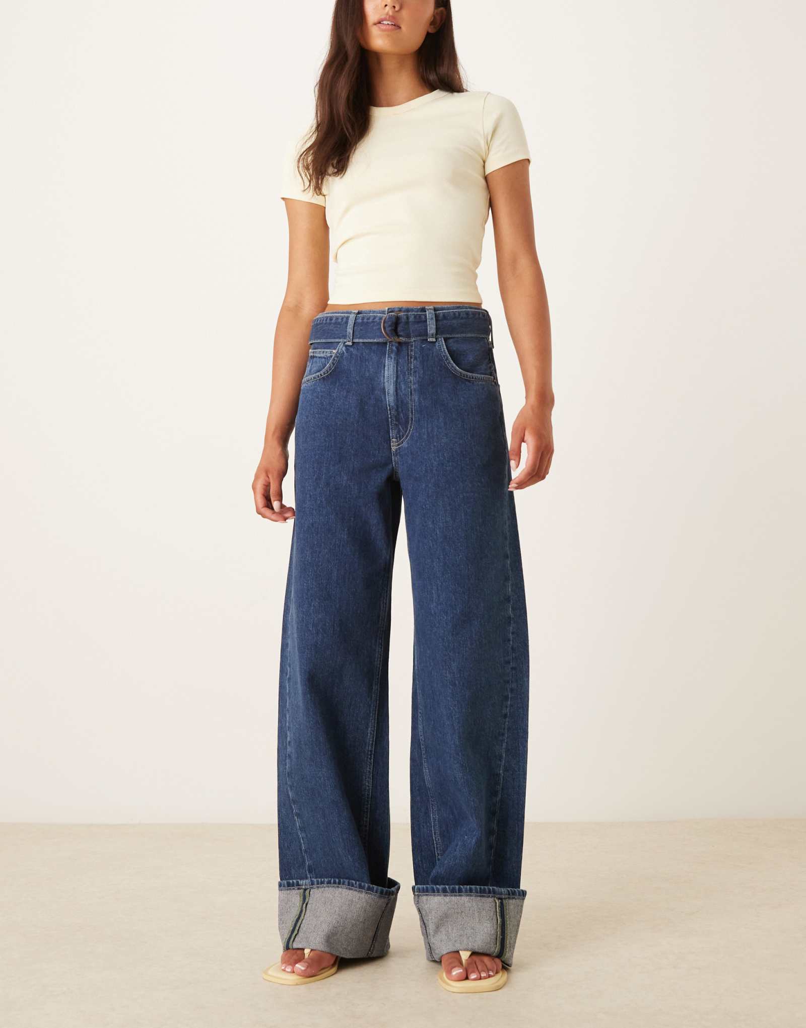 Джинсы с манжетами Free People east bay в Конкорде