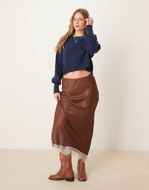 Free People easy street cropped pullover in slate blue, 2 of 4