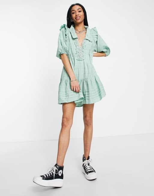 Free people 2025 green dress