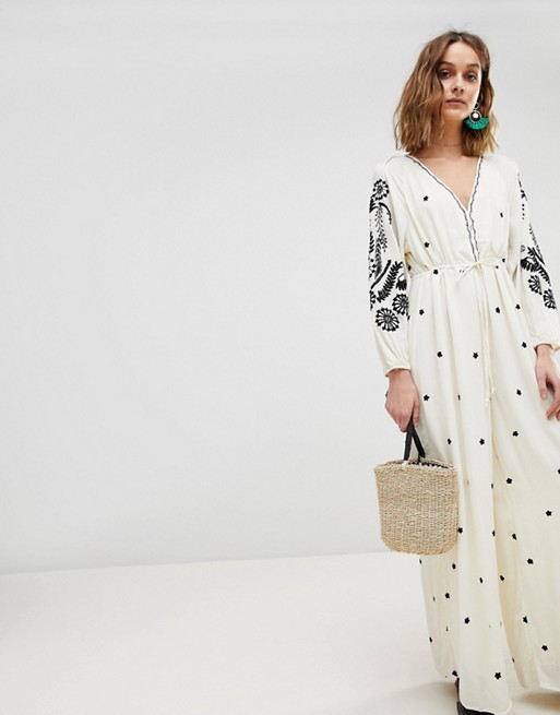 Free People Embroidered Jumpsuit | ASOS