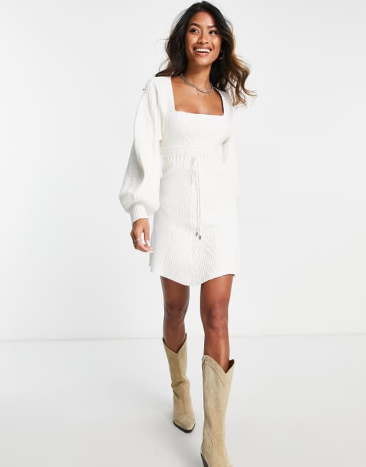 Free people white eyelet hot sale dress