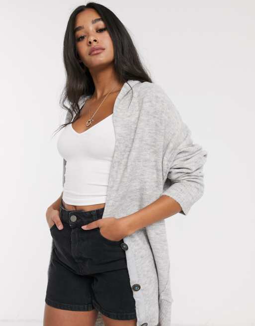 Free people 2025 gray cardigan