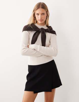 Free People - Even After - Pullover in Mandelmilchweiß