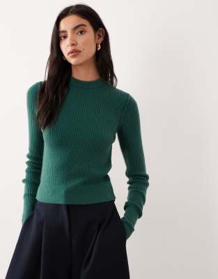 Free People Even After Crewneck Sweater In Green