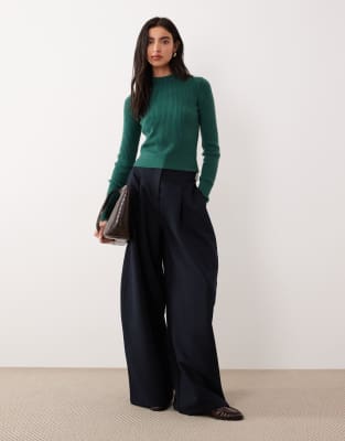 Free People - Even after - Pullover in Regengrün