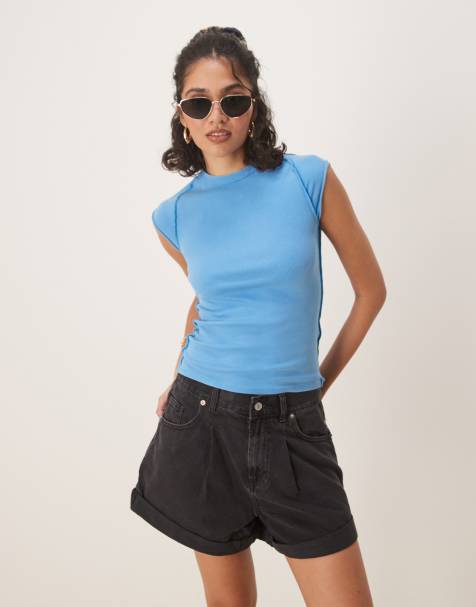 Free People ever had baby t-shirt in sky blue - view 1