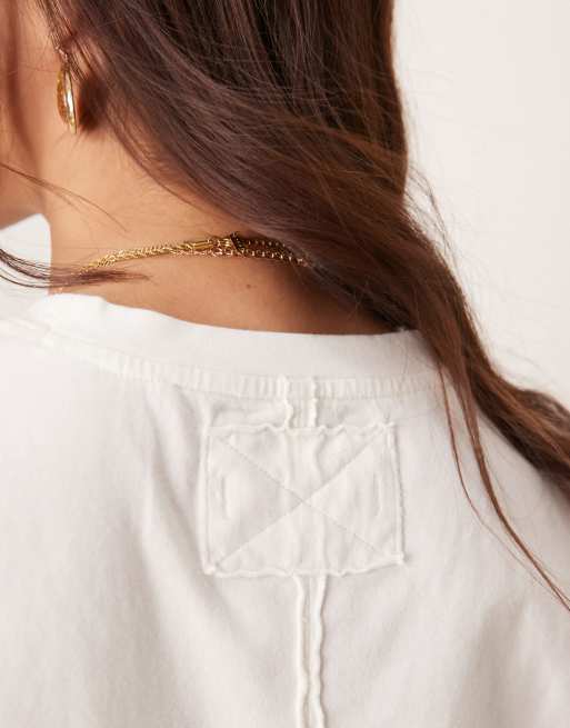 フリーピープル Free People Everyday Tee レディース シャツ トップス Clean Ivory Free People everyday relaxed t-shirt in clean ivory | ASOS