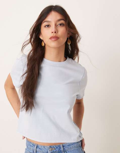 Free People - Everyday - T-shirt comoda blu ghiaccio - view 1