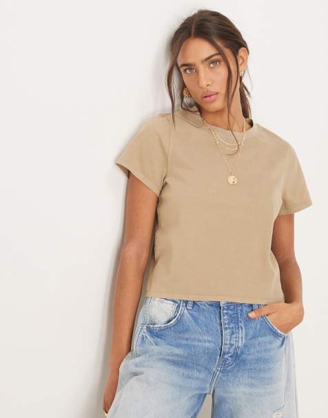 Free People - Everyday - T-shirt comoda color latte d'avena - view 1