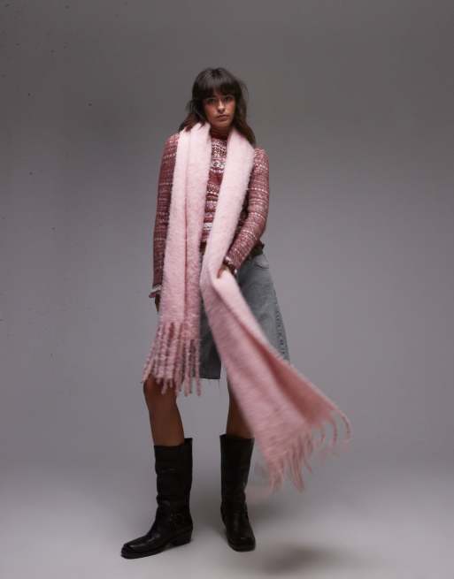 Free People fairisle long sleeve rollneck jumper in rhubard , 2 of 4