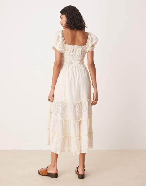 knee length dresses for ladies Free People Tabby Lace Mini Dress main image 0