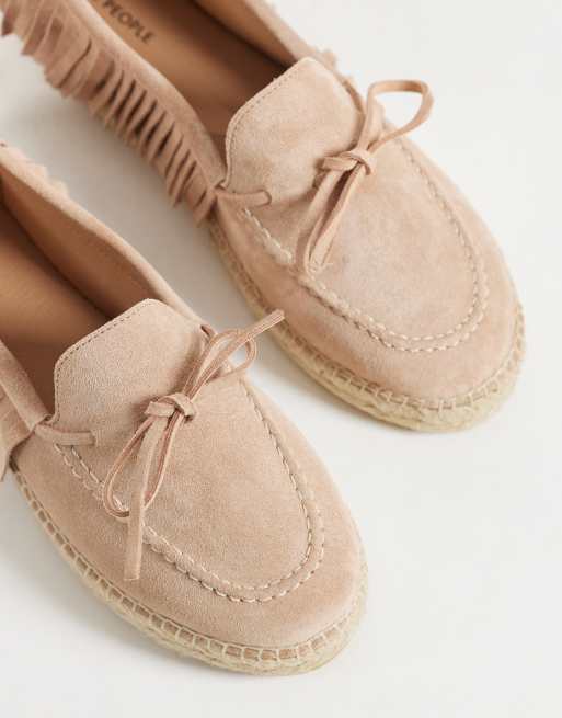 Free People faraway fringe espadrille in dutsy rose, 3 of 4