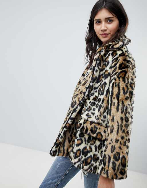 Free people kate hot sale leopard coat