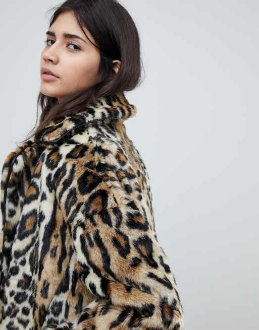 Free people 2024 kate leopard coat