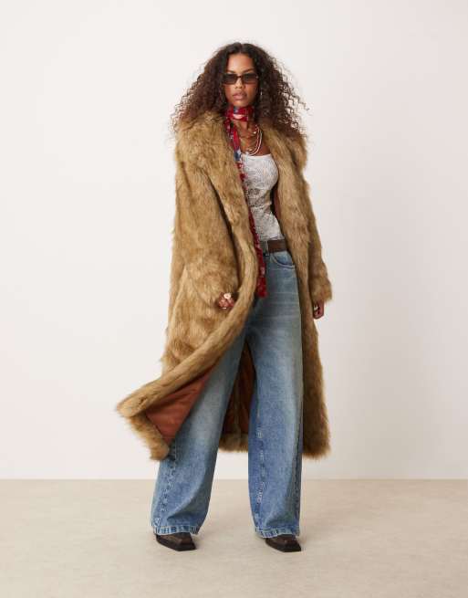 Free people mena faux fur coat sale