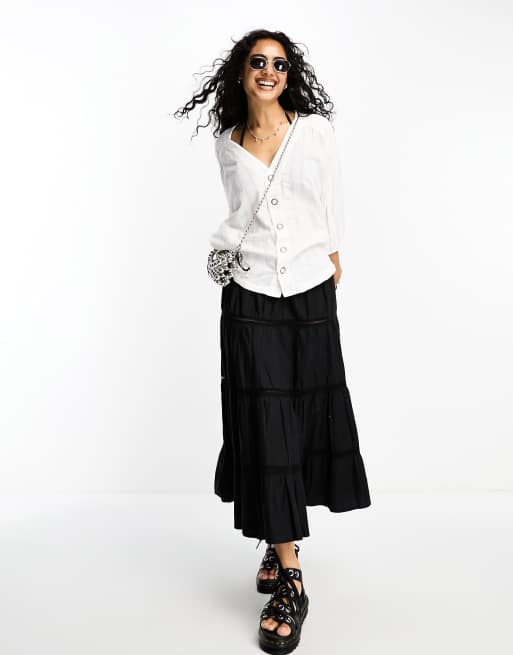 Free People - Feel It Still - Blouse met volumineuze mouwen, 4 van 4