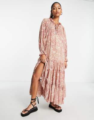 free people feeling groovy maxi dress pink Feeling Groovy Maxi Dress by Free People in Pink, Size: M