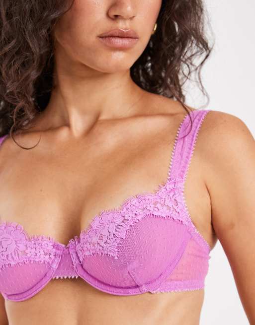 Free People fiona front close bralett in pink , 3 of 4